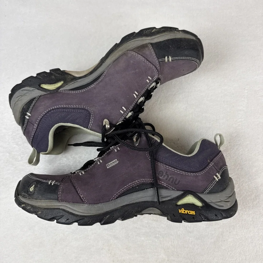 Ahnu Hiking Shoes Womens 9 Montara II Wine Tasting Low Top Waterproof Vibram